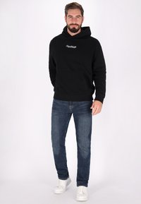 Schmuddelwedda Felpa con cappuccio - schwarz