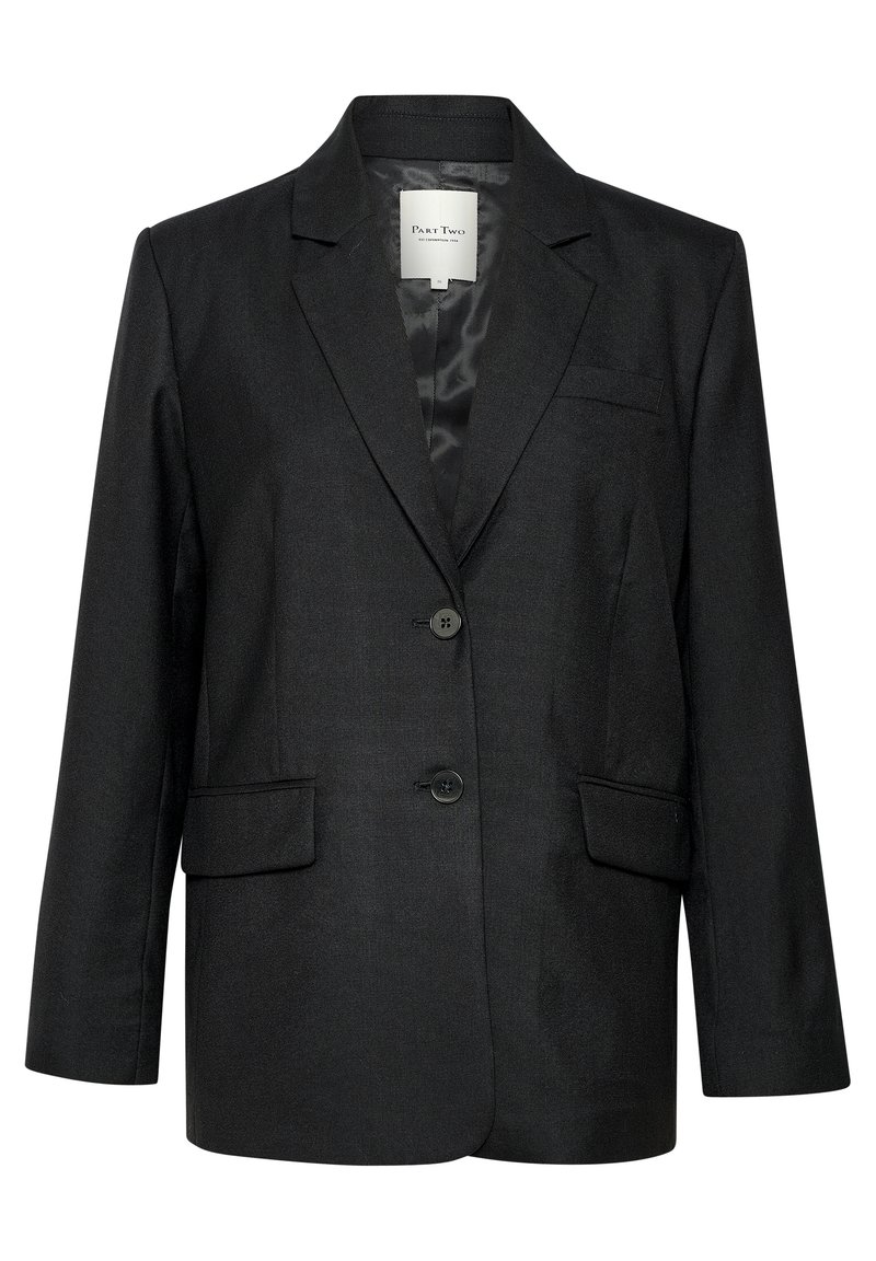 Part Two Halflange jas zwart