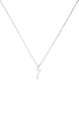 HALSKETTE MIT KLEIN INITIAL CHARM SILBER (A-Z) - Halskette - silver coloured