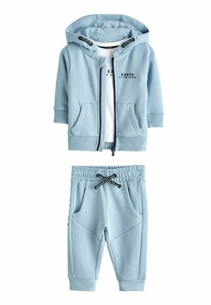 THREE PIECE SET - Mikina so zipsom - blue