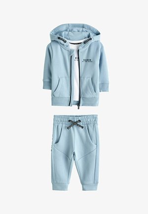 THREE PIECE SET - Majica s kapuljačom i patentnim zatvaračem - blue