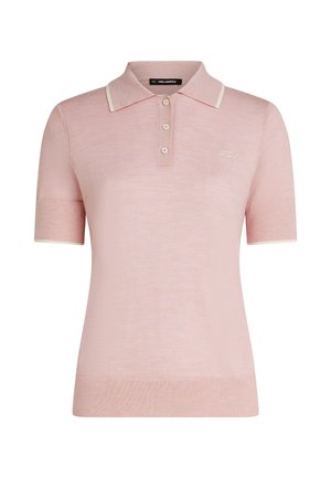 KARL LAGERFELD, Polosärk - misty roses melange