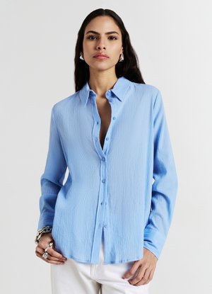 Button-down blouse - celeste