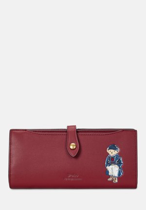 Polo Ralph Lauren Polo Bear Leather Snap Wallet - Portofel - chianti