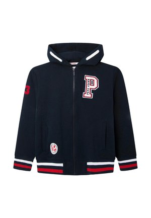 Sweater met rits - dark blue