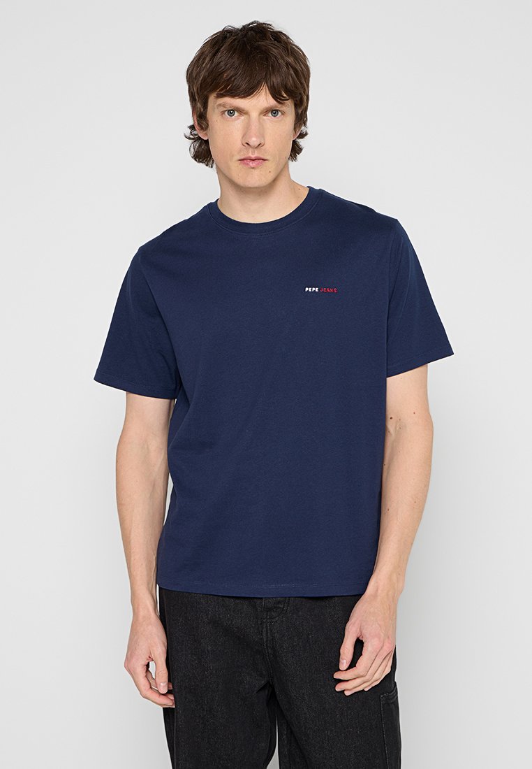 Pepe Jeans T-shirt basic donkerblauw