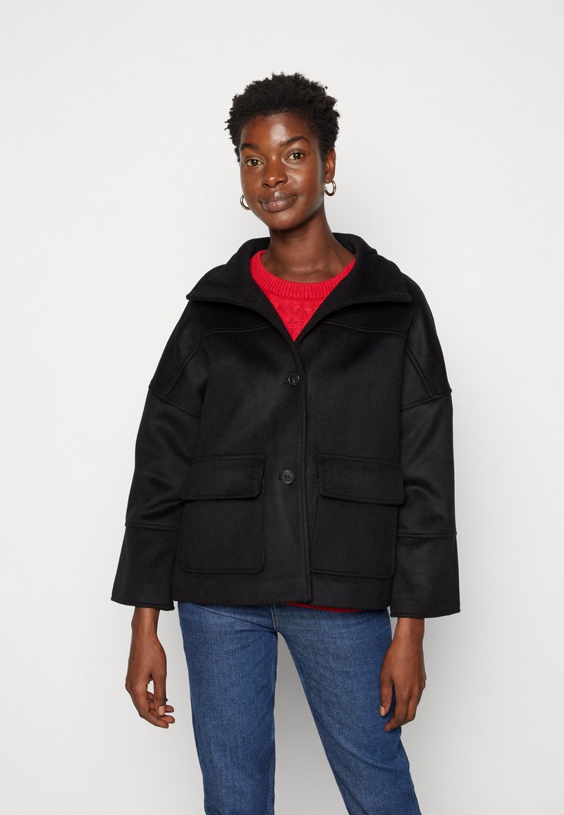 GANT WOOL BLEND JACKET Summer jacket ebony black/black Zalando.ie