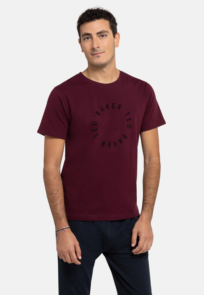 Herren Pyjamas | Ted Baker Nachtwäsche Set rot - MC88051 Herren Pyjamas | Ted Baker Nachtwäsche Set rot - MC88051