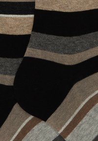 Gallo WITH STRIPES - Calzettoni - nero panna