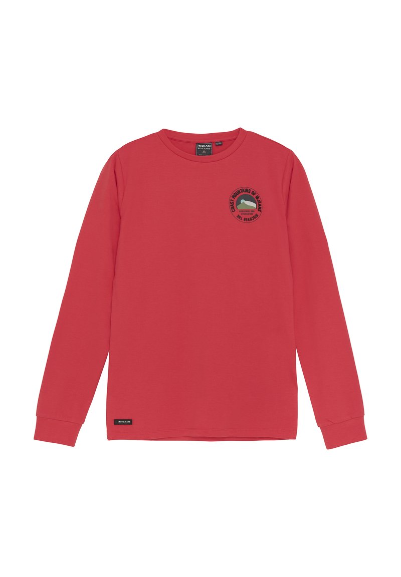 Indian Blue jeans ROUND PRINT - Longsleeve - hibiscus red