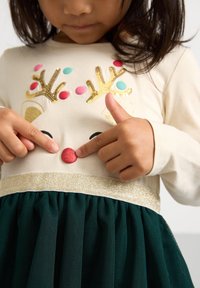 Lindex XMAS FUN - Juhlamekko - dark green