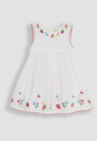 JoJo Maman Bébé SEASHELL EMBROIDERED REGULAR FIT - Rochie de zi - white strawberry