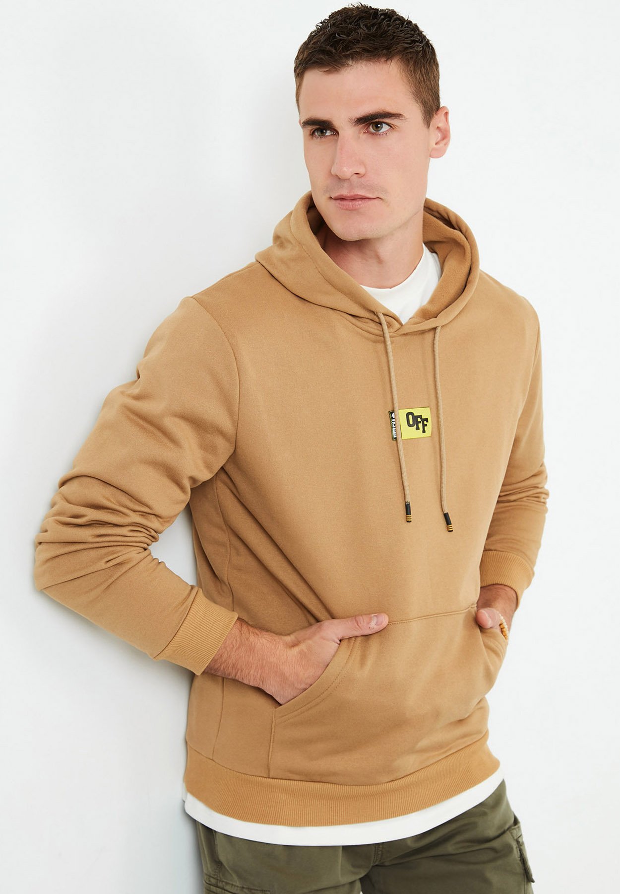 Buratti SLIM FIT - Sudadera - beige - Zalando.es