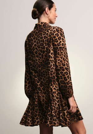 Next, Skjortekjole - brown leopard print