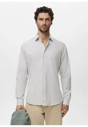 REGULAR FIT STRIPED  - Shirt - khaki