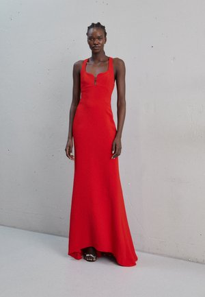 Et Ochs MAY CURVED BUST HALTER GOWN - Oblečenie na špeciálnu príležitosť - cherry