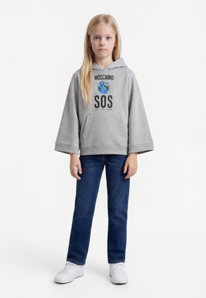 MOSCHINO HOODED - Kapuzenpullover - grigio
