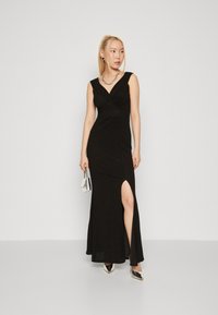WAL G. PARTY FOXTROT MAXI - Rochie din jerseu - black