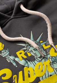 Superdry & Co NEW YORK VINTAGE LOGO GRAPHIC - Jersey con capucha - blackboard