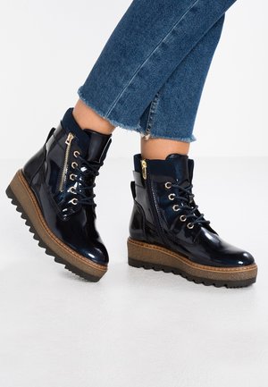Bottines à plateau - dark blue
