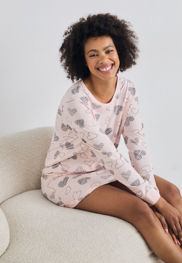 VIVANCE DREAMS BY LASCANA VD HEARTS NIGHTGOWN 2 PACK - Nightie3