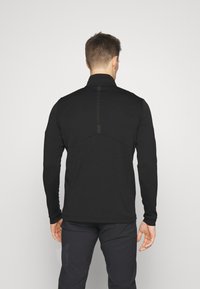Peak Performance CHASE HALF ZIP SALUTE - Tops ar garām piedurknēm - black