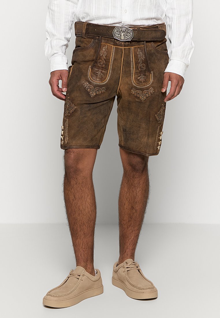 Stockerpoint Leren broek bruin Stockerpoint Leren broek bruin