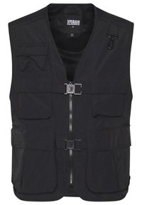 TACTICAL VEST - Strukirani kaput - black