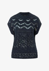 More More AJOUR PULLOVER Pullover dunkelblau/bleu marine