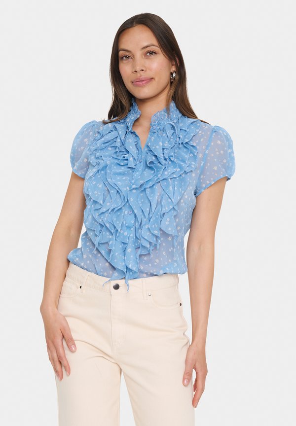 LILJA CRINKLE - Hemdbluse - allure ice small blooms