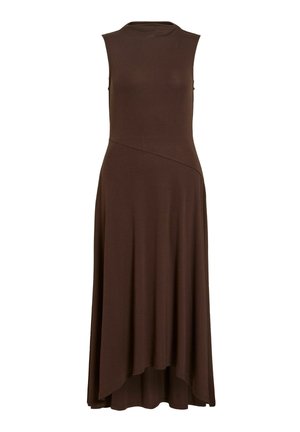 VILA, MIDI DRESS VISCARLET SLEEVELESS - Dzsörzéruha - coffee bean