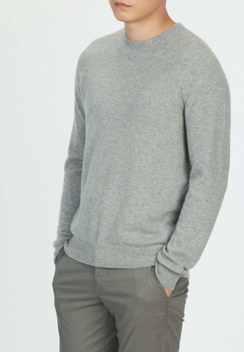 Herren Strickjacken | GOBI Cashmere PRODUKTE R-AUSSCHNITT Strickpullover light grey/hellgrau - KJ96955 Herren Strickjacken | GOBI Cashmere PRODUKTE R-AUSSCHNITT Strickpullover light grey/hellgrau - KJ96955
