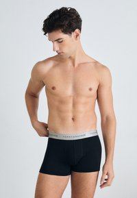 Tommy Hilfiger SIGNATURE TRUNK 3 PACK - Boxer alsónadrág - black/ornamental green/silver