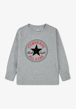 Converse CHUCK PATCH LONG SLEEVE TEE - Camiseta de manga larga - gris