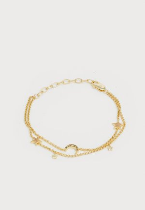 Augusta & George MOON AND STAR CHARM FLEX BRACELET - Bracelet - gold-coloured/green