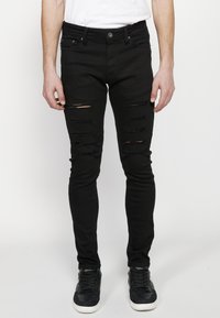 Koroshi Oprijete (skinny) kavbojke - denim black denim