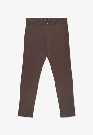 Calliope, PANTALONE LUNGO TINTA UNITA - Chinos - caffè