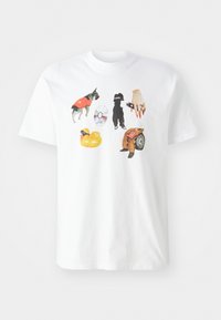 JACOB ROCHESTER - Print T-shirt - white