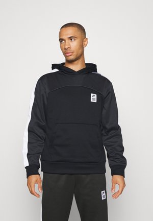 STARTING HOODIE - Hoodie - black/dark smoke grey/white