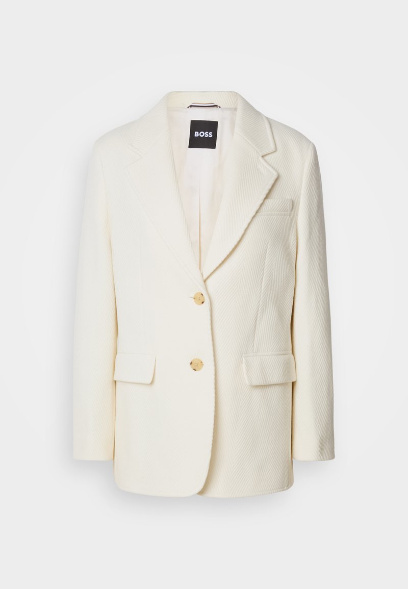 Boss Halflange jas wit