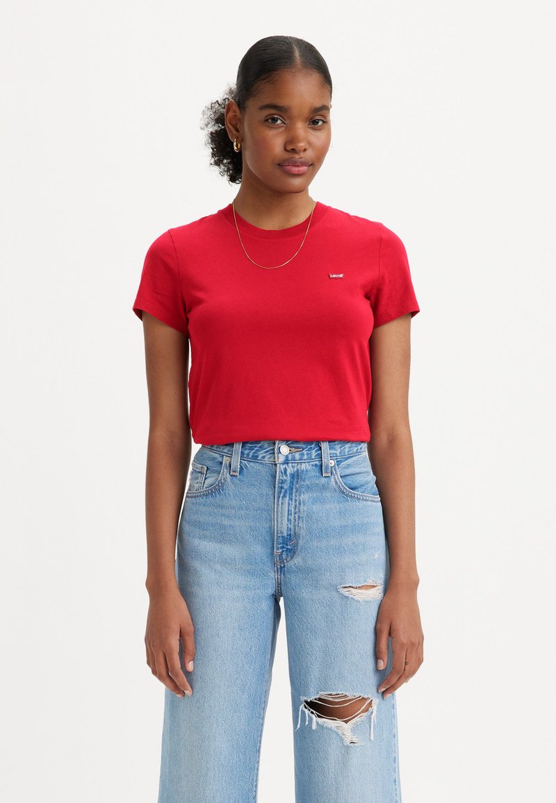 Levi's® - PERFECT - Pamata T-krekls - script red, Palielināt