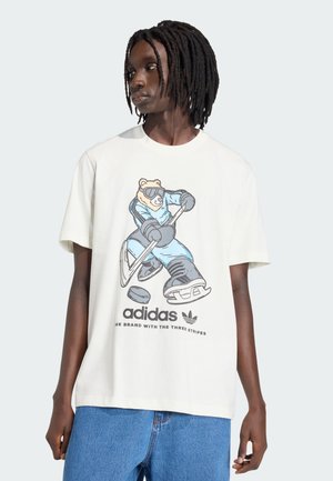 HOCKEY BEAR GRAPHIC  - T-shirt con stampa - off white