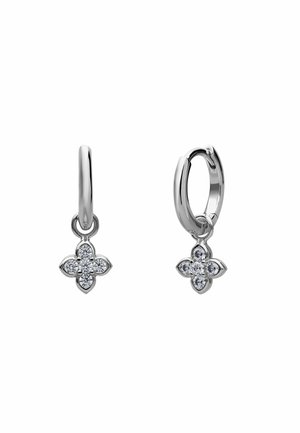 Oorbellen - silver coloured white