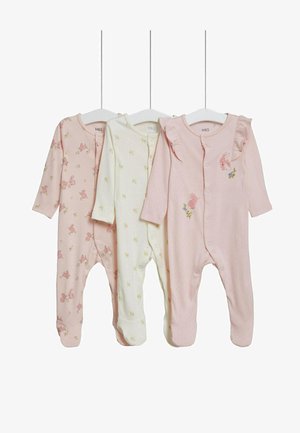 Marks & Spencer 3PK BUNNY FLORAL - Kruippakje - pale pink mix