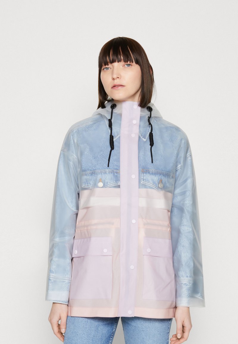 Hunter ORIGINAL WOMENS PLAY TRANSPARENT JACKET Impermeable faded