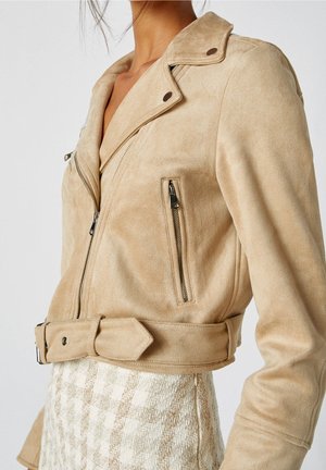 Veste en similicuir - beige