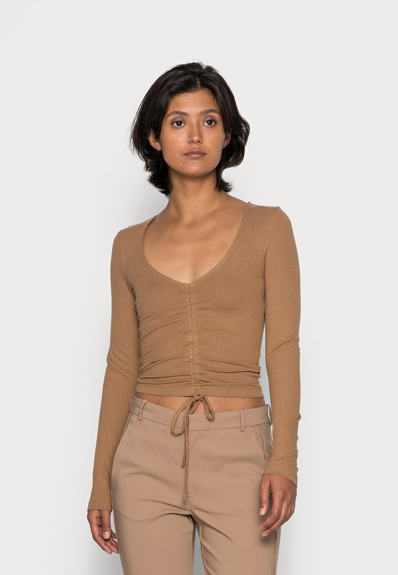 Even&Odd Camisola de manga comprida - brown