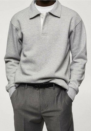 Polo - mottled light grey