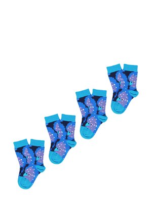 4-PACK PRINTS - Strømper - purple bird