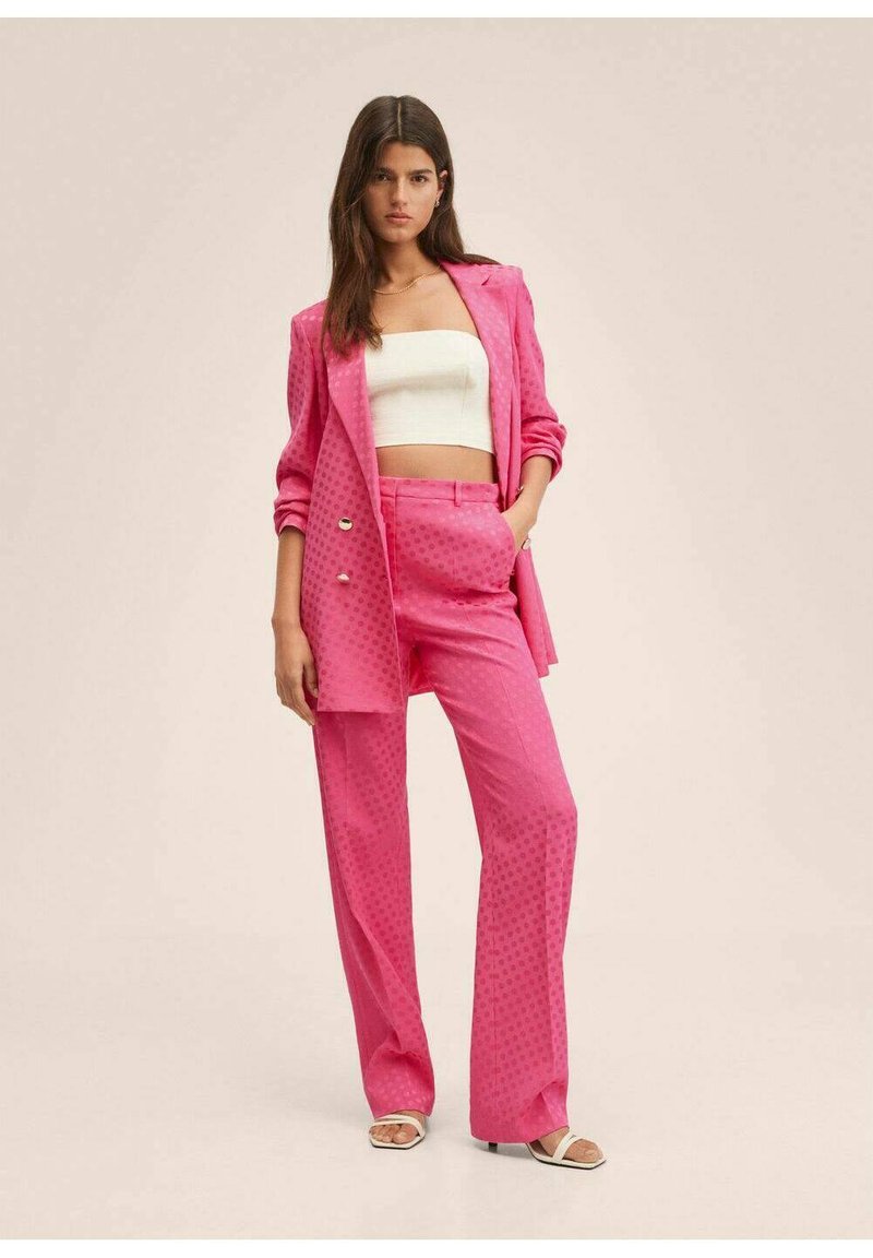 Damen Chinos | Mango TOPETE Stoffhose fuchsia/pink - IT24599 Damen Chinos | Mango TOPETE Stoffhose fuchsia/pink - IT24599